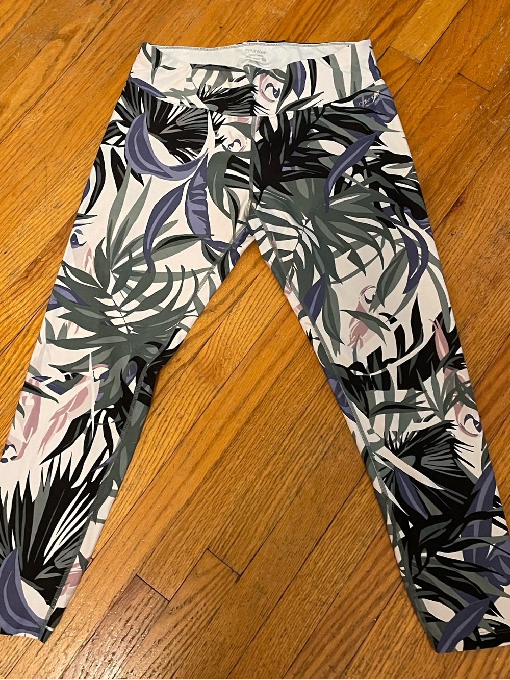 Calvin Klein Tropical Leaf Print Leggings